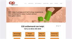 Desktop Screenshot of cio-ondemand.com