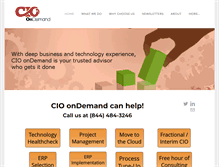 Tablet Screenshot of cio-ondemand.com